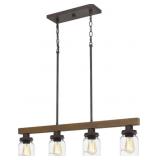 Ashley 4-Bulb Chandelier in Black
