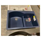 33' x 22' Composite Dual-Mount Double Bowl Sink
