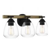 Ashley 3-Bulb Vanity Light in Black x 2
