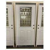 36' x 80' LH Steel 1/2-Deco Exterior Door