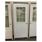 32' x 80' LH Steel 1/2-View 9Lite Ext. Door