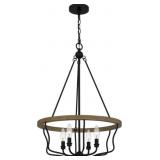 Ashley 4-Bulb Pendant Light in Black