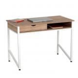 White Single Drawer Writing Desk