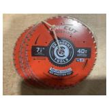 Crescent 7 1/4' x 40T Saw Blades x6
