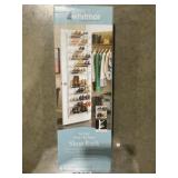 36-Pair Over the Door Shoe Rack in White