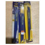 Irwin 5 Pck. Recip Saw Blades x3