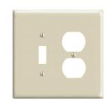 (25) Leviton 2G, Toggle/Duplex Wallplates
