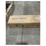 Fitness Equipment Weight Bench in Black in Red