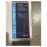 2.5 x 2.5 Aluminum Post Kit in Matte Black