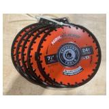 Crescent 7 1/4' x 24T Saw Blades x5