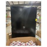 48' x 78' Jumbo Metal Cabinet in Black