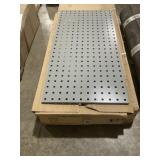 Mixed Lot of Metal Shelving and Pegboard