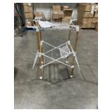 Foldable/Extendable Laundry Wire Rack in White
