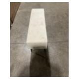 Beige Bedroom Velvet Upholstered Bench