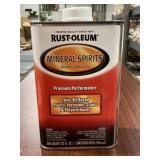 One Quart Rustoleum Mineral Spirits x9
