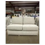 62'L Loveseat in Cross-Hatch Light Gray
