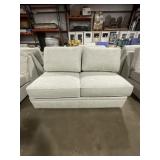 62'L Loveseat in Cross-Hatch Light Gray