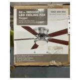 52' Indoor Ceiling Fan in Brushed Nickel Finish