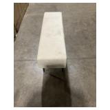 Beige Bedroom Velvet Upholstered Bench