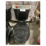 2Pc Elongated Toilet in Black