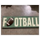 Green Football Wall Decor Sign x 2Pcs