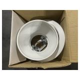 (D530W) 5' White Baffle Trim for Recessed Lighting