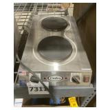 Cadco Stainless Steel Plug-In Double Burner