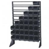 Lewisbins Single-Sided 16-Rail Stand in Black