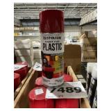 12oz Can of Paint for Plastic Semi-Gloss Red x 4