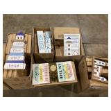 (5) Boxes of Lake/Beach House Wall Decor