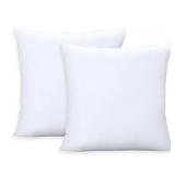 2Pk White Accent Pillows for Home Deco