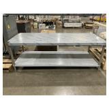 6Ft Two Tier Stainless-Steel Workbench