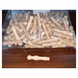 Bag of 3' (100) Cherry Wooden Pegs