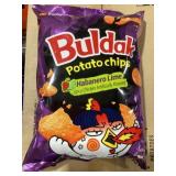 Buldak® Case of (11) Bags Habanero Lime Chips