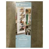 36-Pair Over the Door Shoe Rack in White