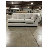 87' x 40' Corner Loveseat in Cross-Hatch Gray