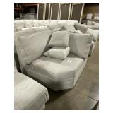 48' x 48' Lounge Deep Wedge Chair in Gray