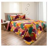 3Pc King Quilt Set in Multicolor x 2Pcs