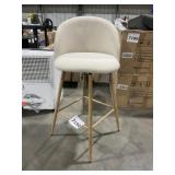 Swivel Bar Stool with High-Back Seat