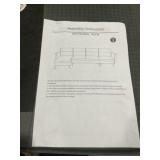 2/3 Box Set Sectional Sofa in Gray