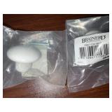 Bernaird® 1-1/2' Plastic Knobs in White x 12
