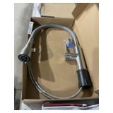 Single Handle Pull-Down Kitchen Faucet in Gray