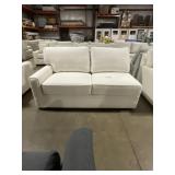69'L 2-Cushion Corner Loveseat in Ivory