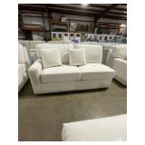 69'L 2-Cushion Corner Loveseat in Ivory