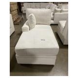 68' x 33' Corner Lounge Piece in White w Beige