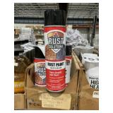 14oz Can Rust Paint in Matte Black x 4