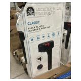 Classic Black Plastic Mailbox & Post Kit