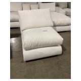 32'L Single Cushion Seat in White