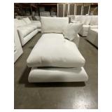 67' Corner Single Cusion Lounge Piece in White