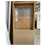 3' x 6'8' LH Fiberglass Exterior Door w/ Transom